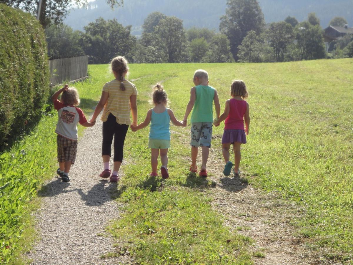 Ferienwohnung Schwarzbach Leogang Esterno foto